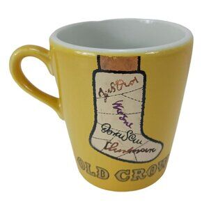 Old Crow Kentucky Whiskies Signed Cast Ceramic Mug/Coffee/Cup Vintage